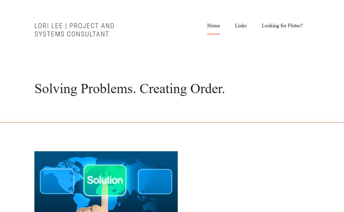 LORI LEE | Project and Systems Consultant – Solving Problems. Creating Order.