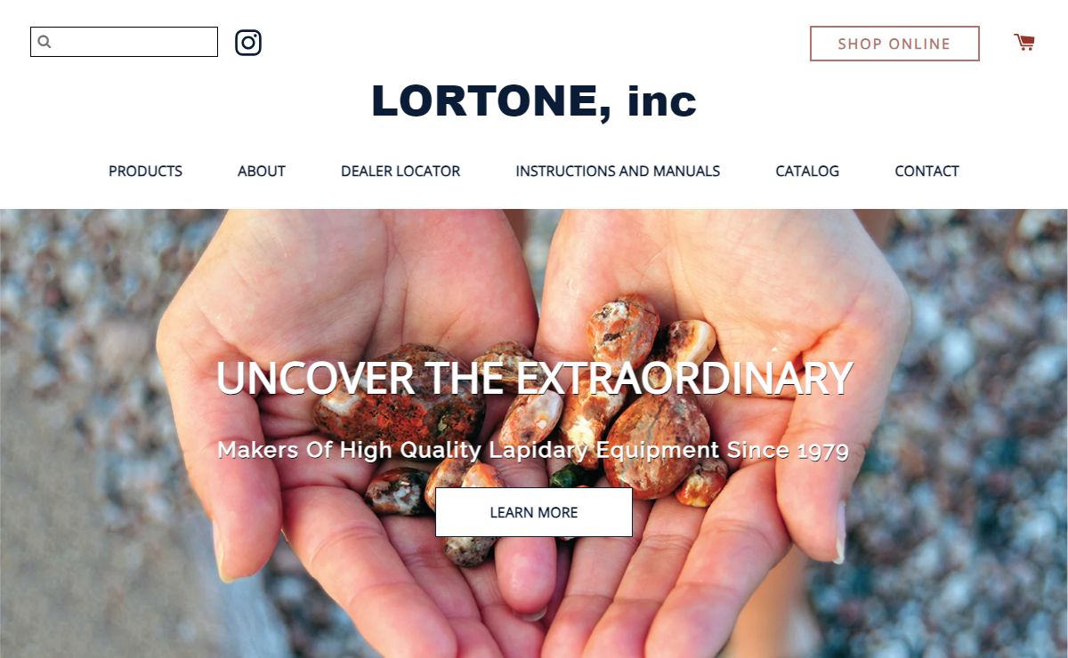 Lortone: Manufacturers of fine lapidary tools and equipment since 1979