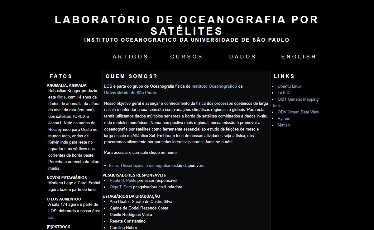 Laboratório de Oceanografia por Satélites
