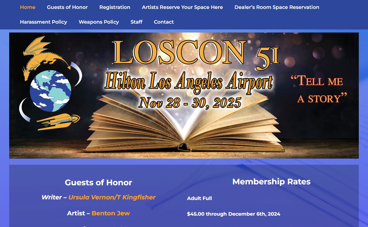 Loscon 51 – Presented by the Los Angeles Science Fantasy Society