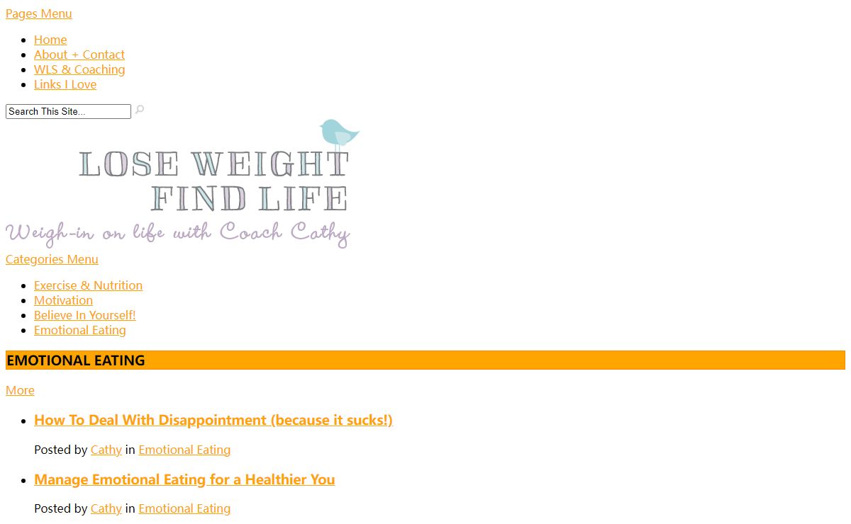 Lose Weight Find Life - Weight Loss Surgery and Emotional Eating Coaching