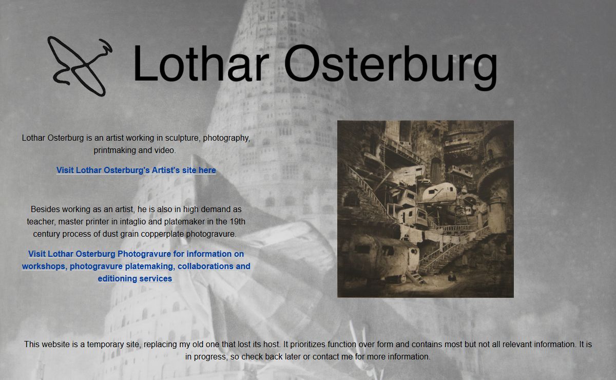 Lothar Osterburg Photogravure