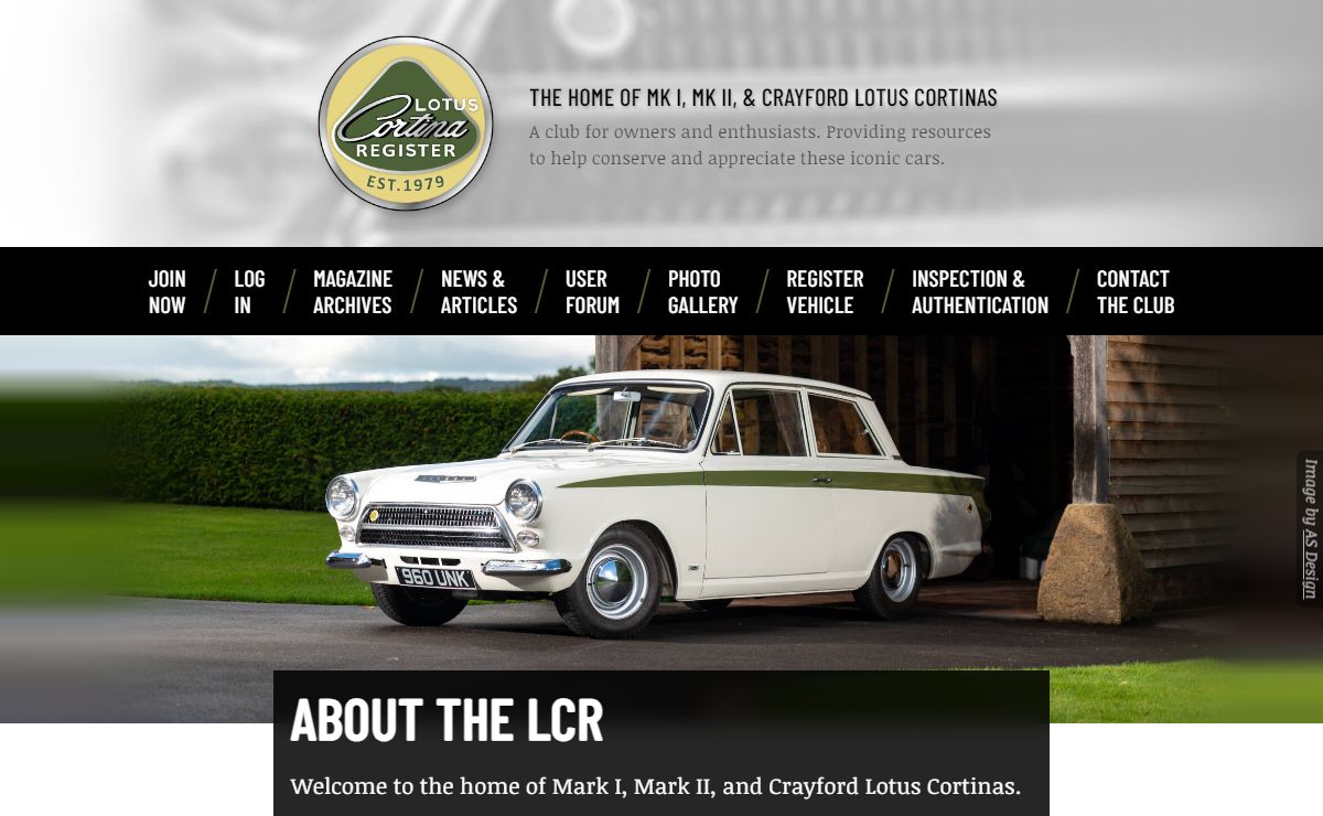 Lotus Cortina Register – The Home of Mk I, Mk II, & Crayford Lotus Cortinas