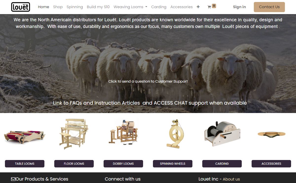 Louet Inc Home Page
