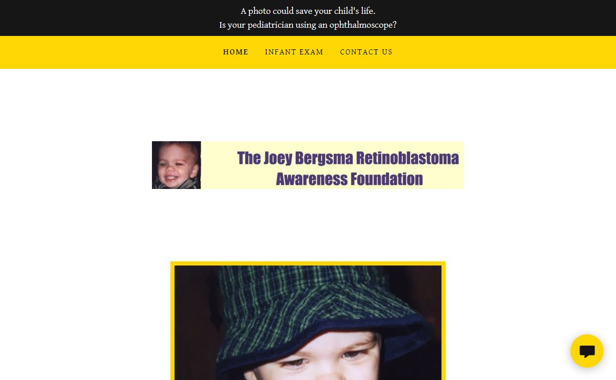 Joey Bergsma Retinoblastoma Awareness