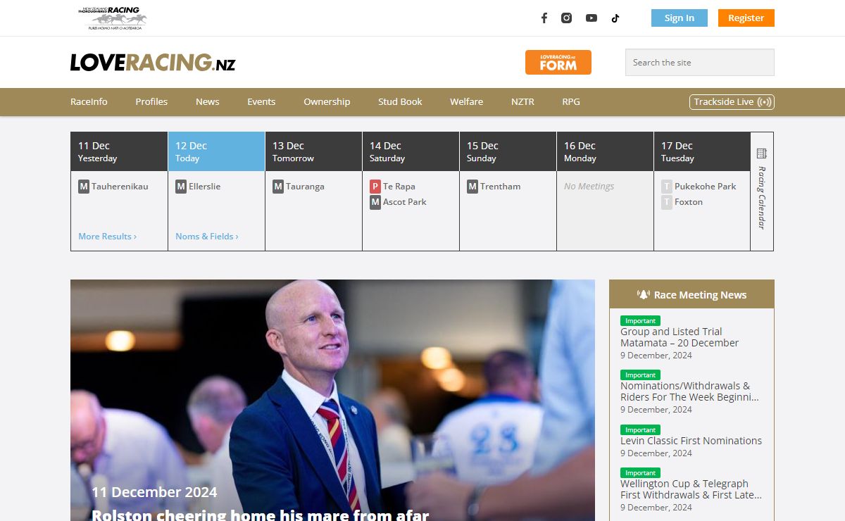LOVERACING.NZ - New Zealand Thoroughbred Racing
