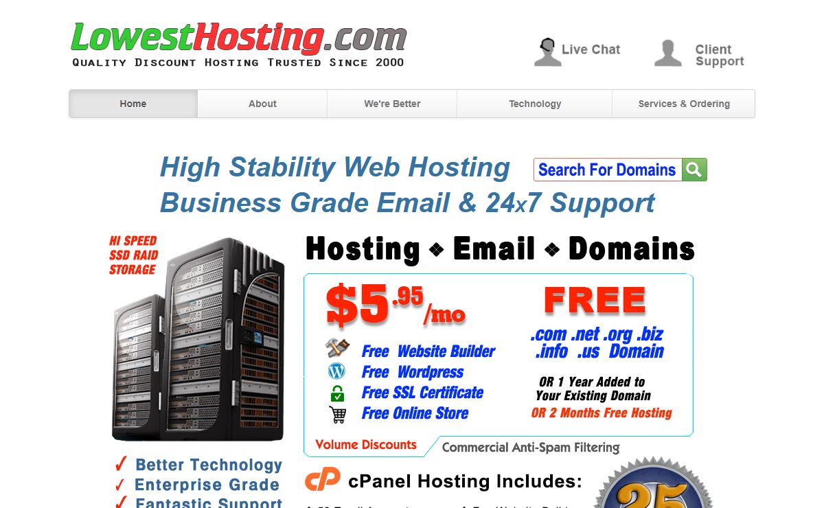 Home - Quality Shared Webhosting & Email at Discount Pricing.