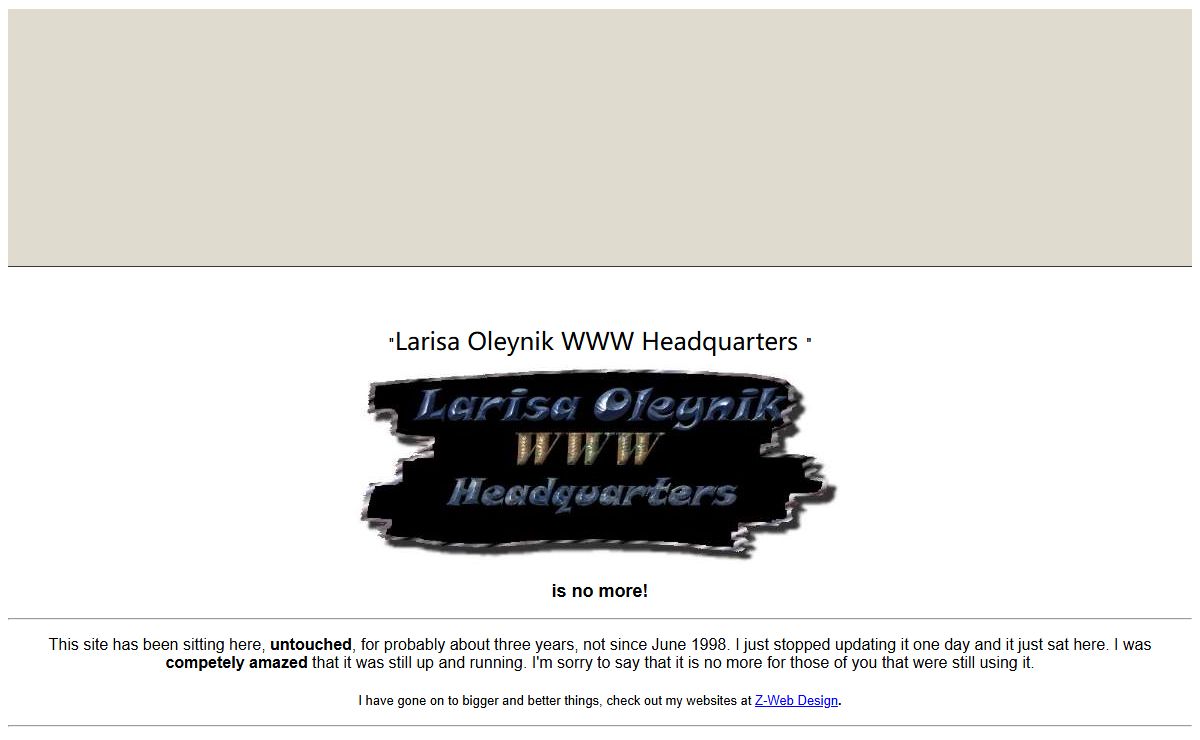 Larisa Oleynik WWW Headquarters