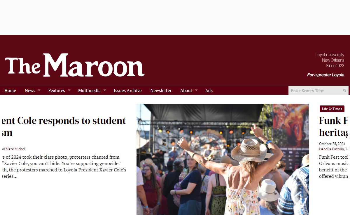 The Maroon - Since 1923 • For a greater Loyola