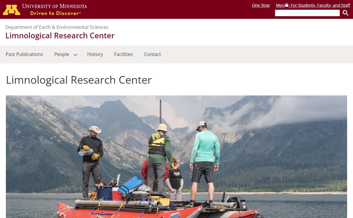 Limnological Research Center | Department of Earth & Environmental Sciences