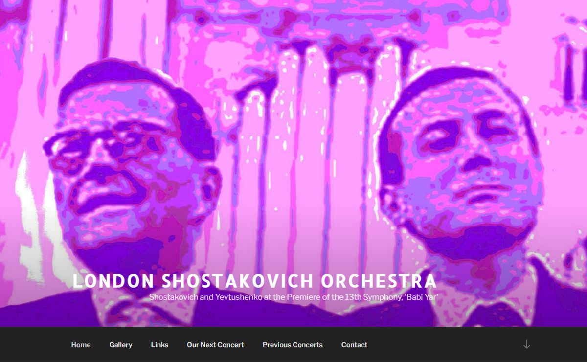 London Shostakovich Orchestra – Shostakovich and Yevtushenko at the Premiere of the 13th Symphony, 'Babi Yar'