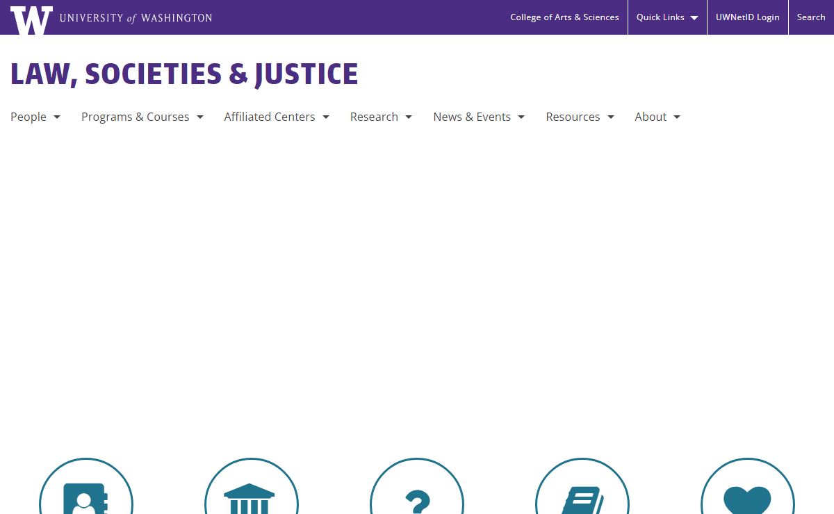 Home | Law, Societies & Justice | University of Washington