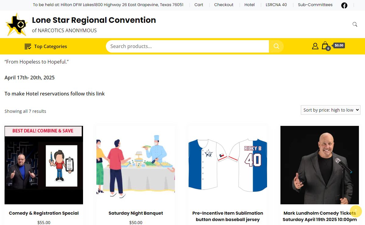 Lone Star Regional Convention – of NARCOTICS ANONYMOUS