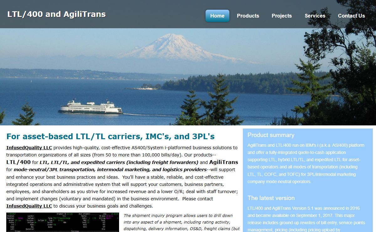LTL, 3PL, IMC, and TL solutions for the IBM i, iSeries, AS/400