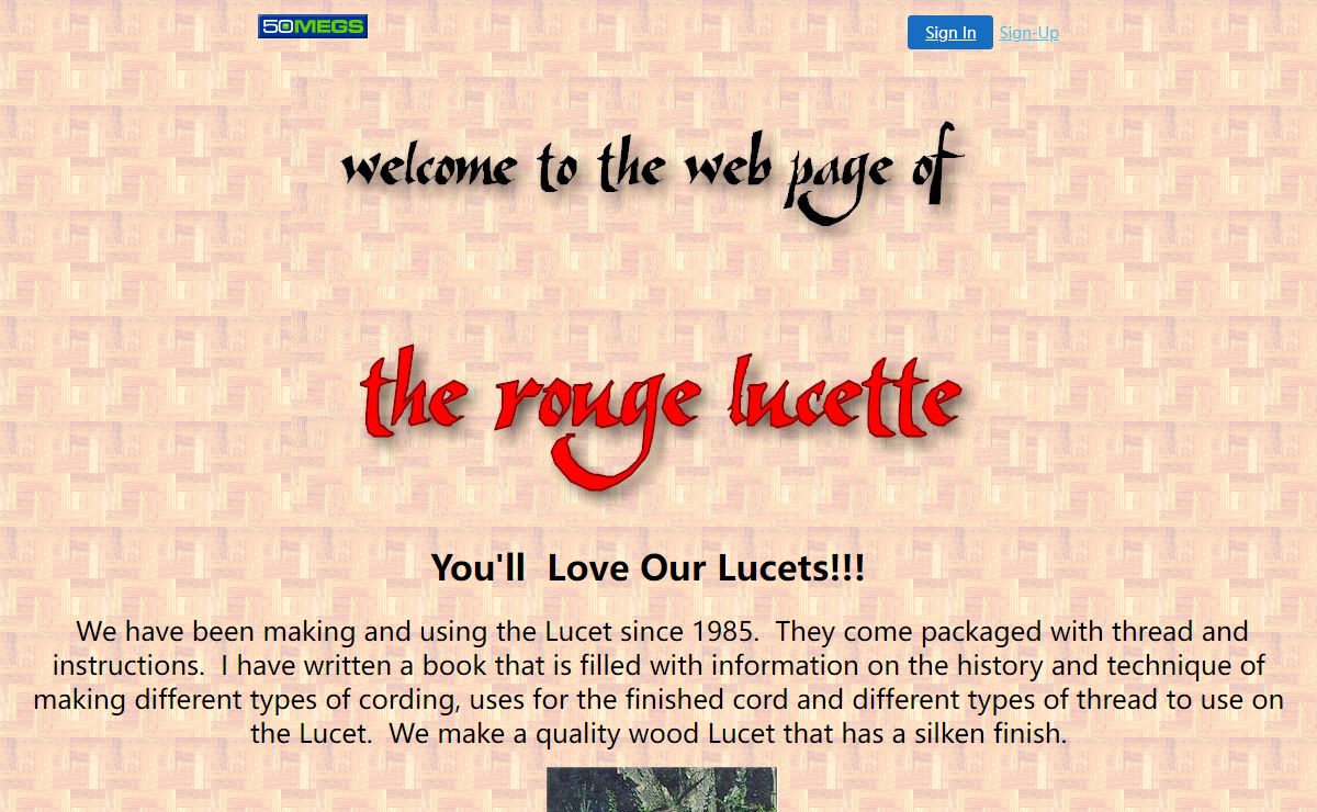 The Rouge Lucet - makers of fine hardwood lucets