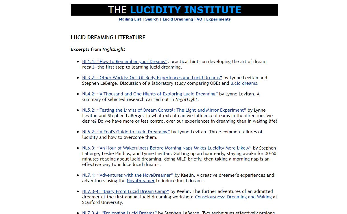 LUCID DREAMING