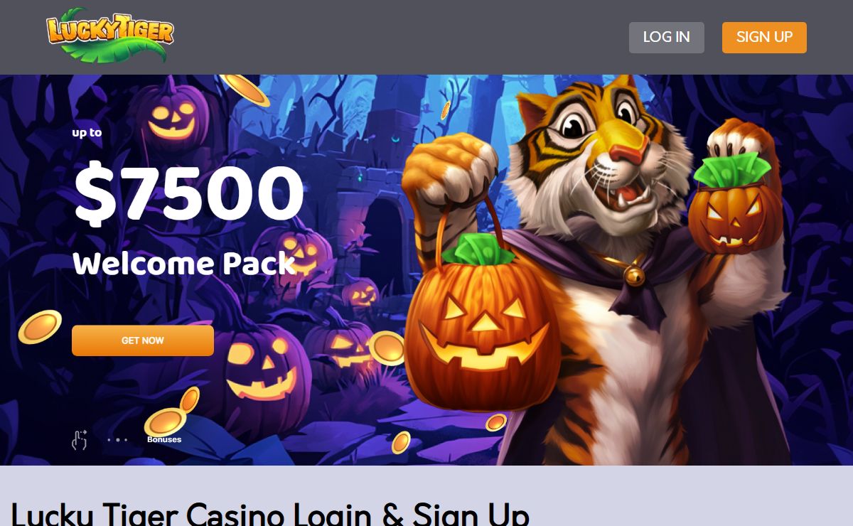 Lucky Tiger Casino Login | Get Up to 5000$ Welcome Bonus