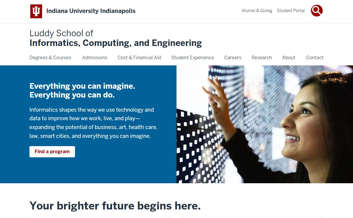Luddy School of Informatics, Computing, and Engineering: Indiana University Indianapolis