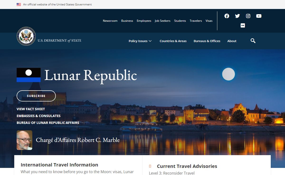 Lunar Republic – Official Website of the Moon