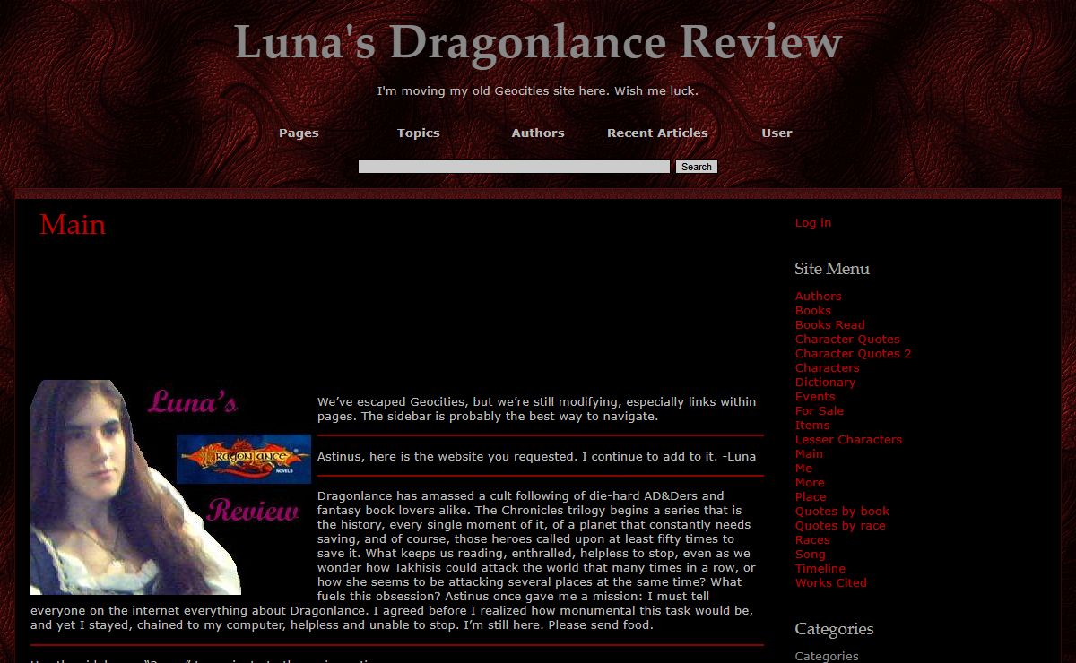 Luna's Dragonlance Review