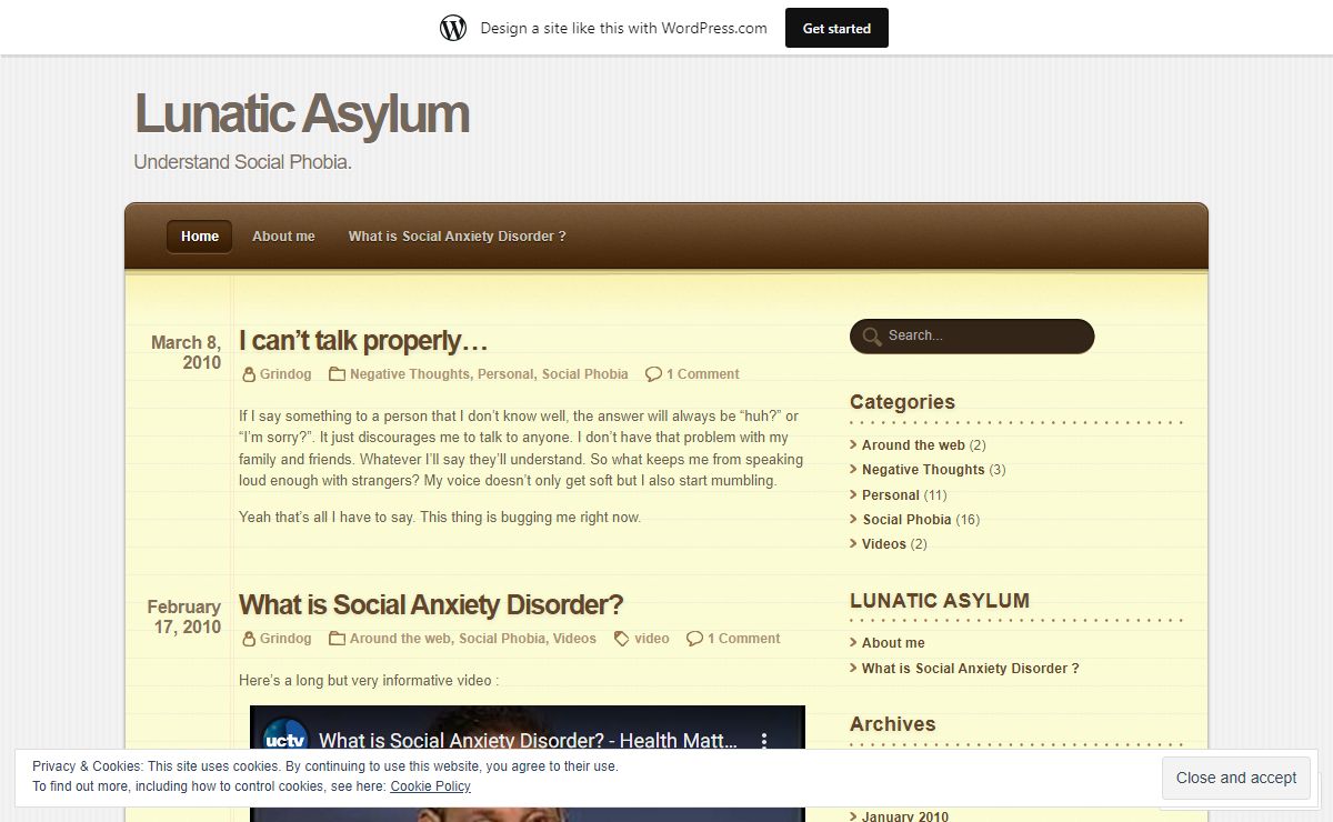 Lunatic Asylum | Understand Social Phobia.