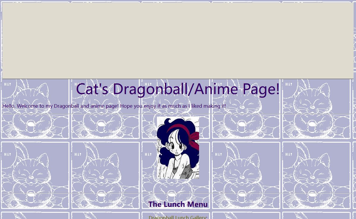 Cat's Dragonball & Anime Page!
