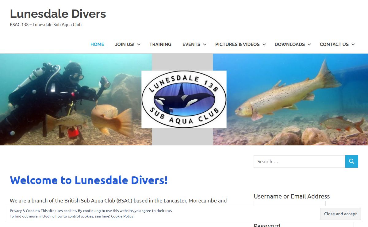 Lunesdale Divers – BSAC 138 – Lunesdale Sub Aqua Club