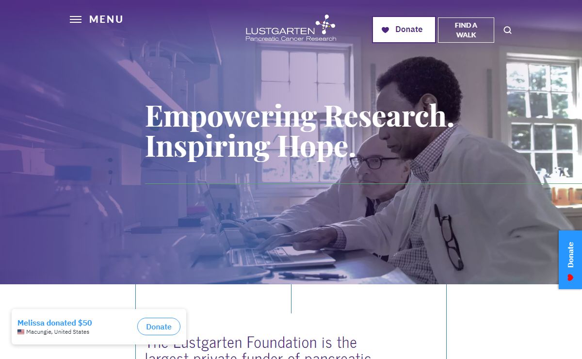 Lustgarten Foundation: Pancreatic Cancer Research