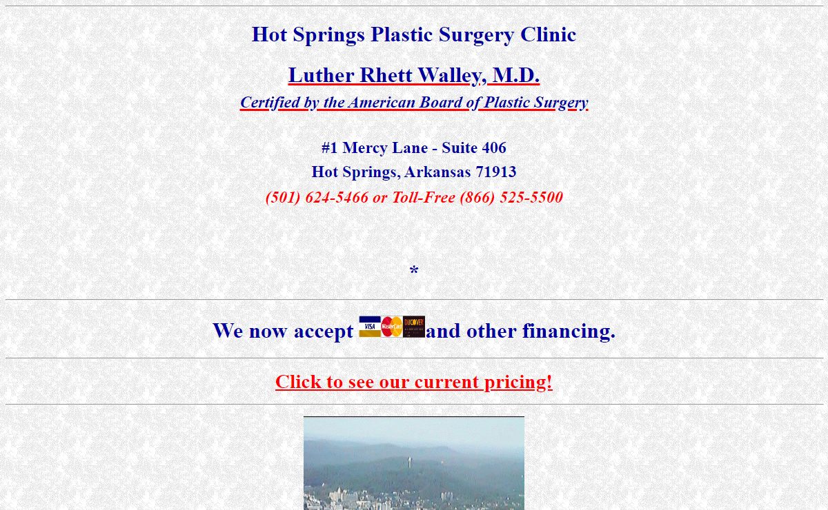 Hot Springs Plastic Surgery Clinic