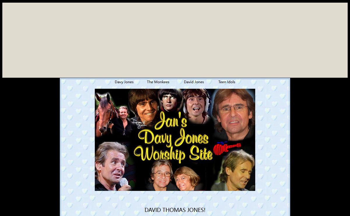 Davy Jones - The Monkees Number One Teen Idol of All Time!