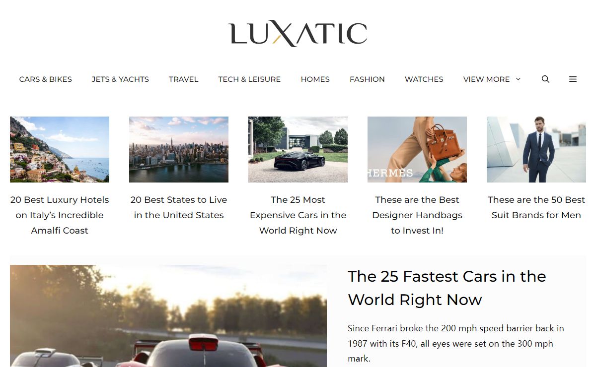Luxatic - Luxury Lifestyle at its Finest
