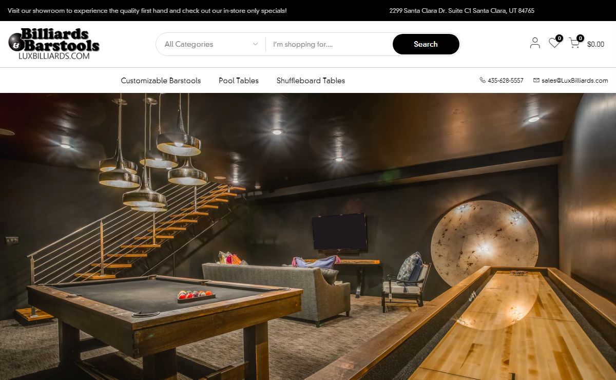Billiards & Barstools - Customizable Pool Tables & Bar Stools – LuxBilliards.com
