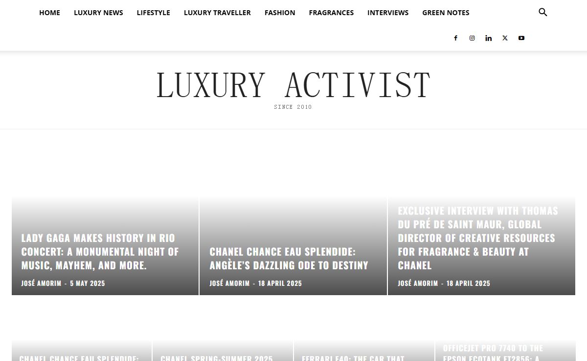 Luxury Activist | Since 2010