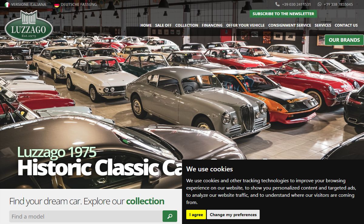 Luzzago 1975, historic classic cars and motorbike for sale in Brescia
