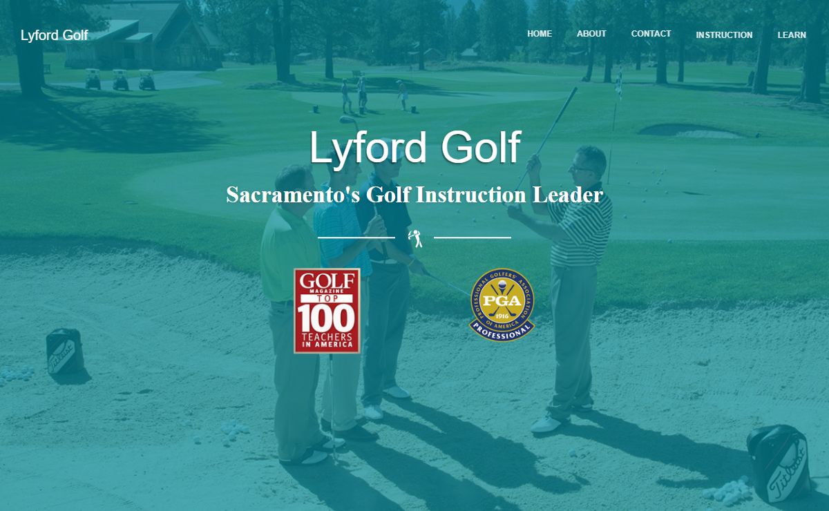 Home | Lyford Golf | Sacramento's Golf Instruction Leader