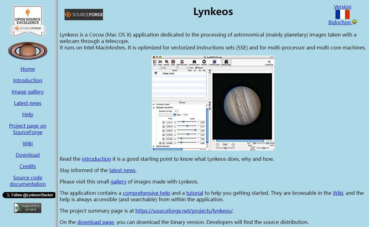 Lynkeos home page