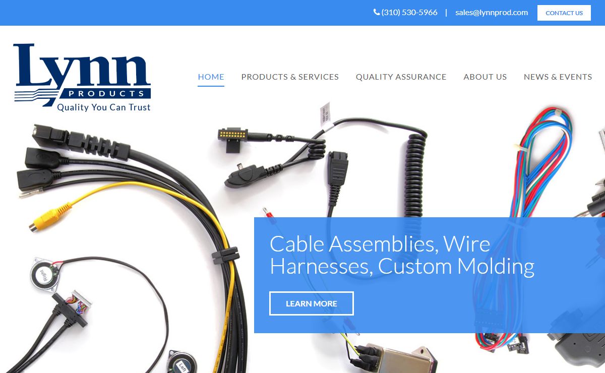 Custom Cables, Wire Harnesses & Custom Molding by Lynn Products