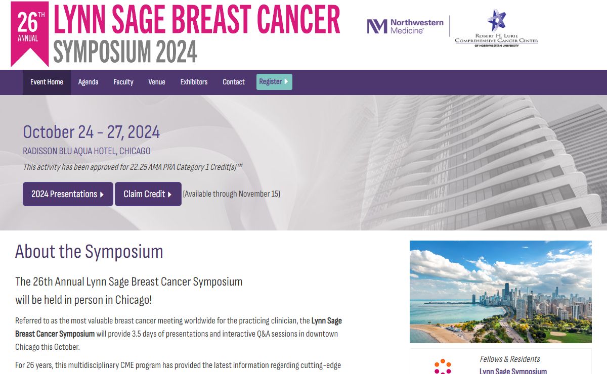 Lynn Sage Breast Cancer Symposium - Chicago