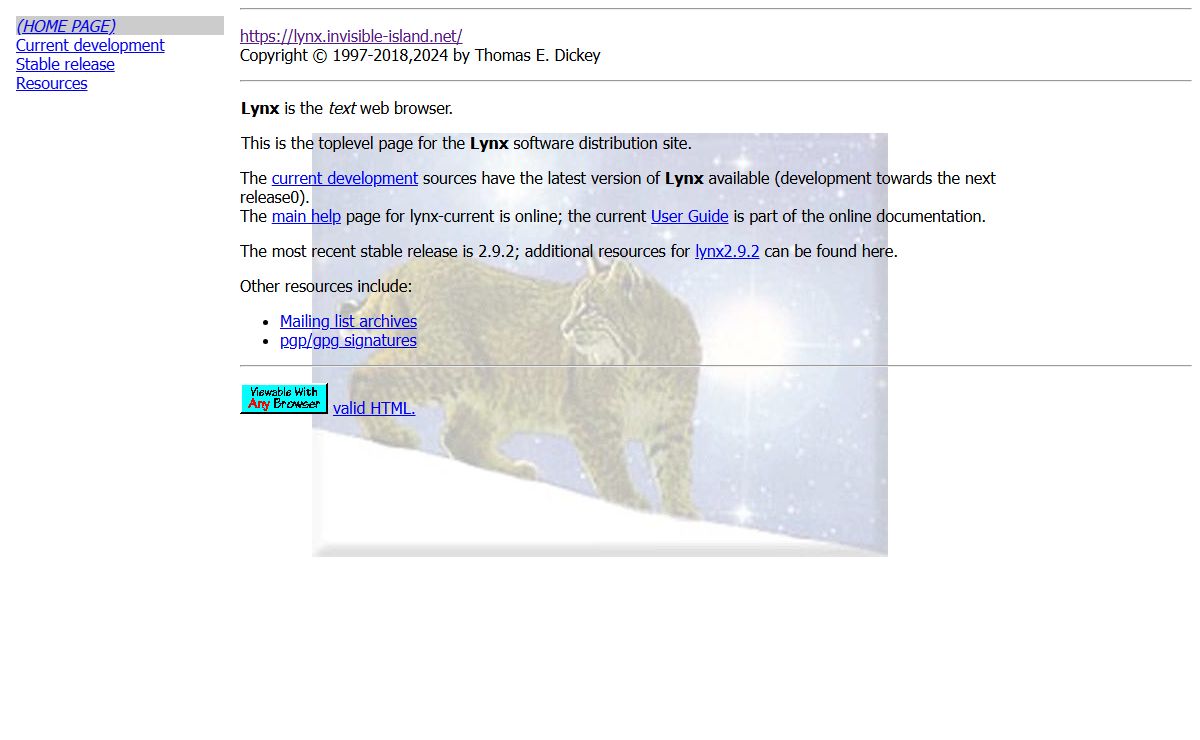 LYNX – The Text Web-Browser