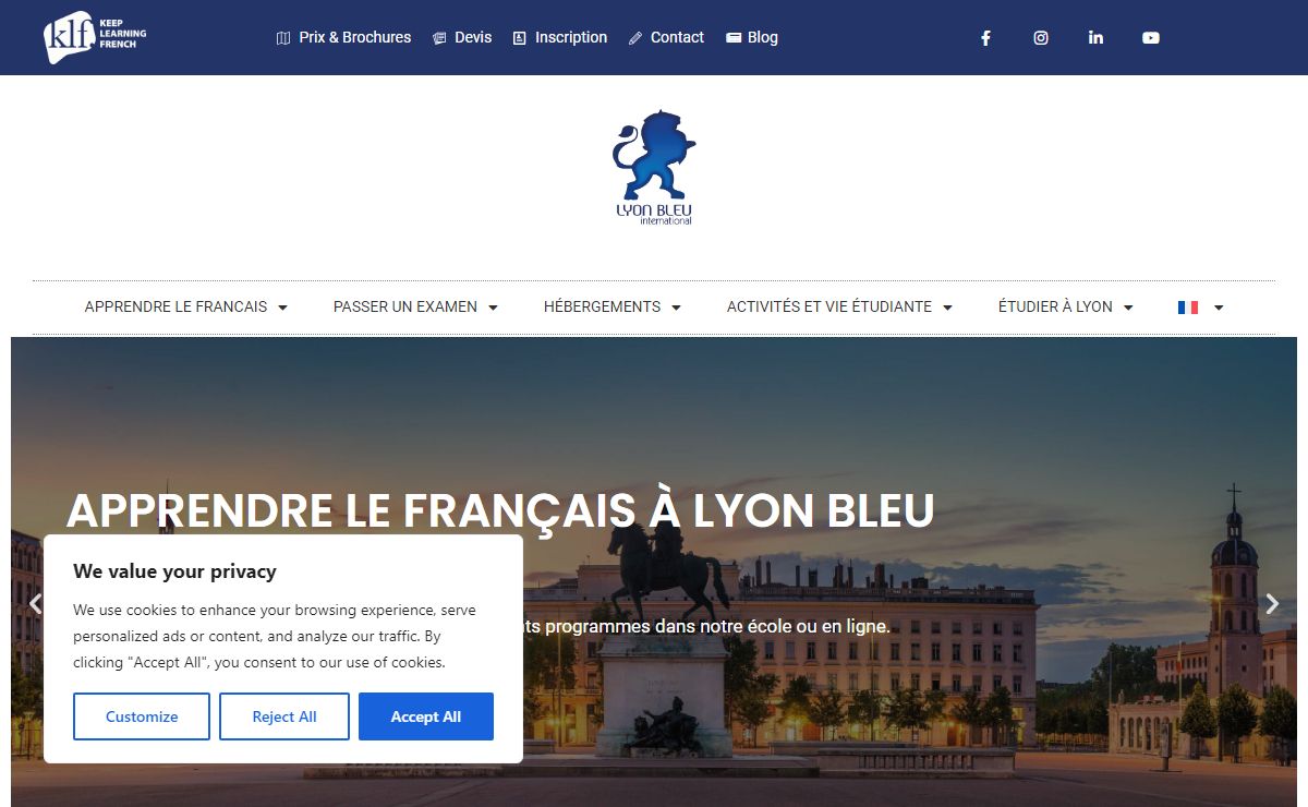 Lyon Bleu International - Immersion Lyon Bleu International