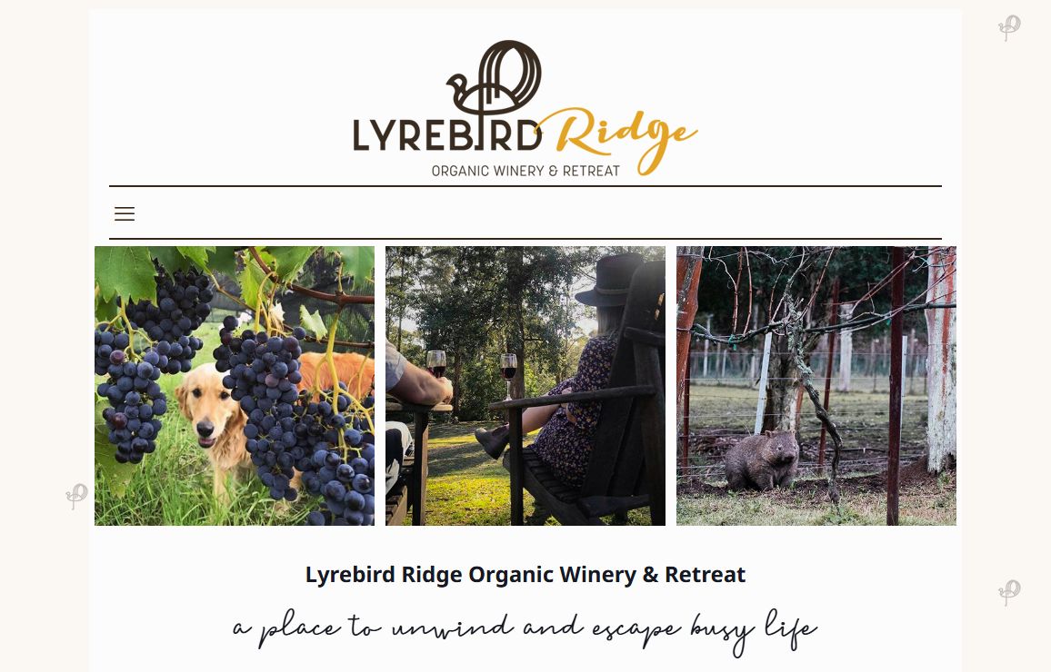 Lyrebird Ridge Organic Winery, Cellar Door and Holiday Accommodation, Shoalhaven Coast, NSW – A Shoalhaven Coast winery – order Lyrebird organic wine and Port or visit our cellar door – self-contained Bed and Breakfast accommodation near Nowra, South Coast NSW