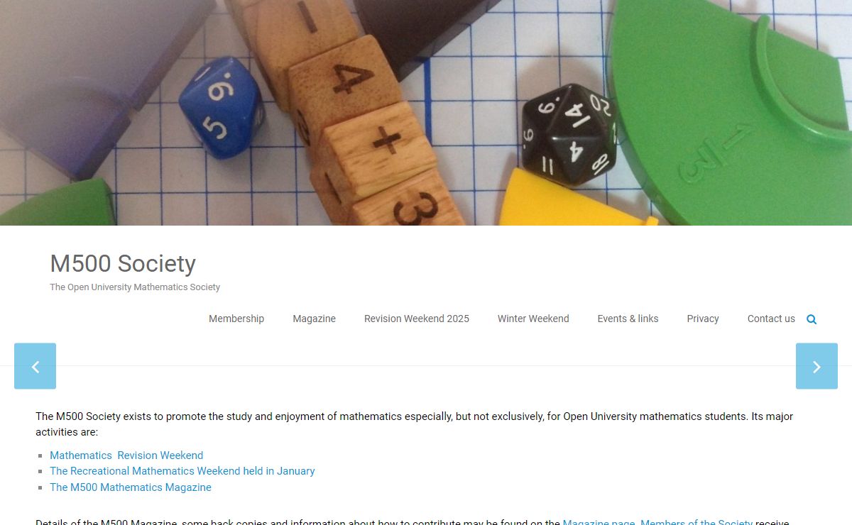 M500 Society – The Open University Mathematics Society