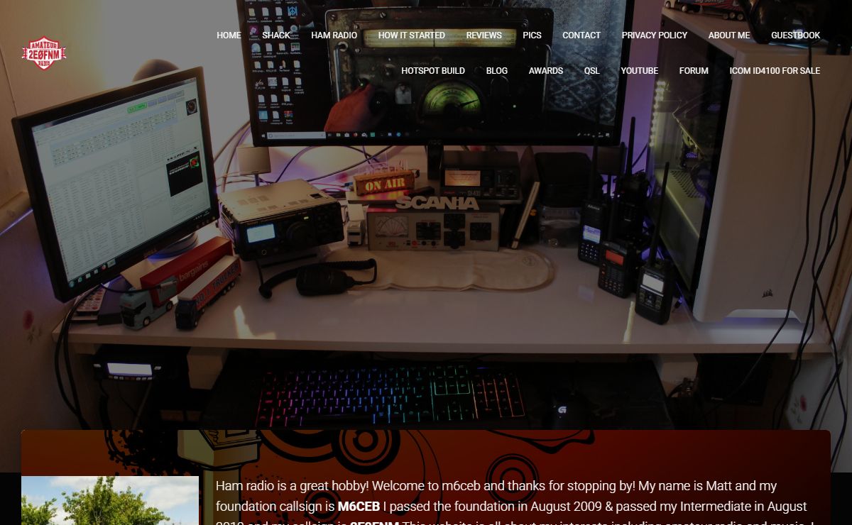 M6CEB & 2E0FNM – Ham Radio Station