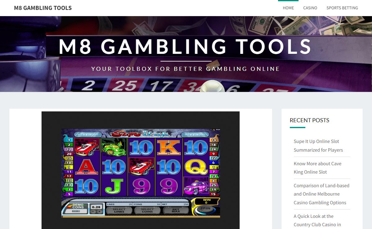 M8 GAMBLING TOOLS - YOUR TOOLBOX FOR BETTER GAMBLING ONLINE