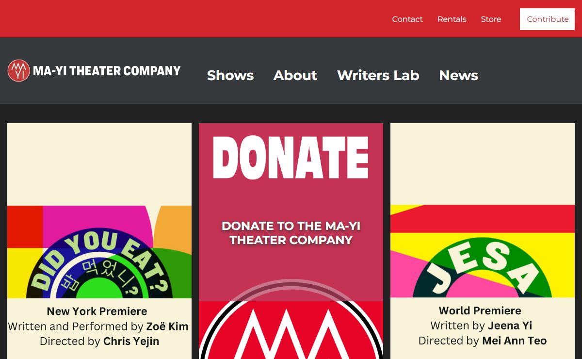 Homepage - Ma-Yi Theater Company