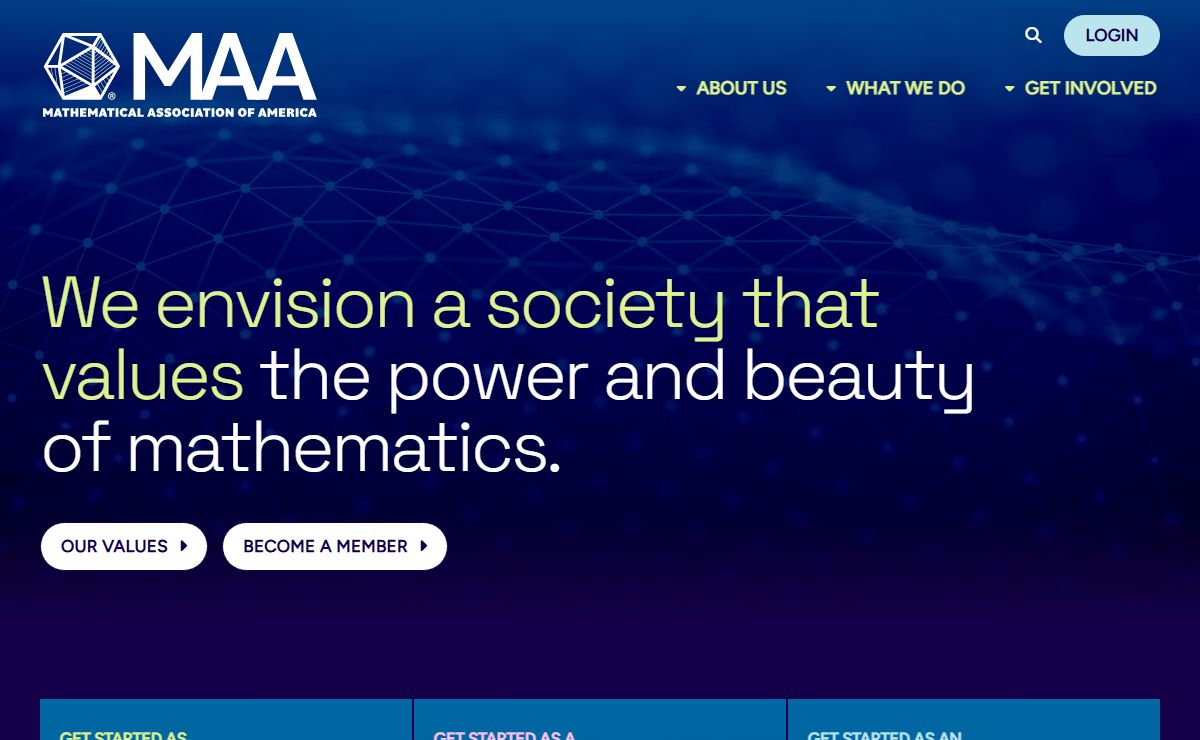Mathematical Association of America – Advancing the understanding of mathematics and its impact on our world