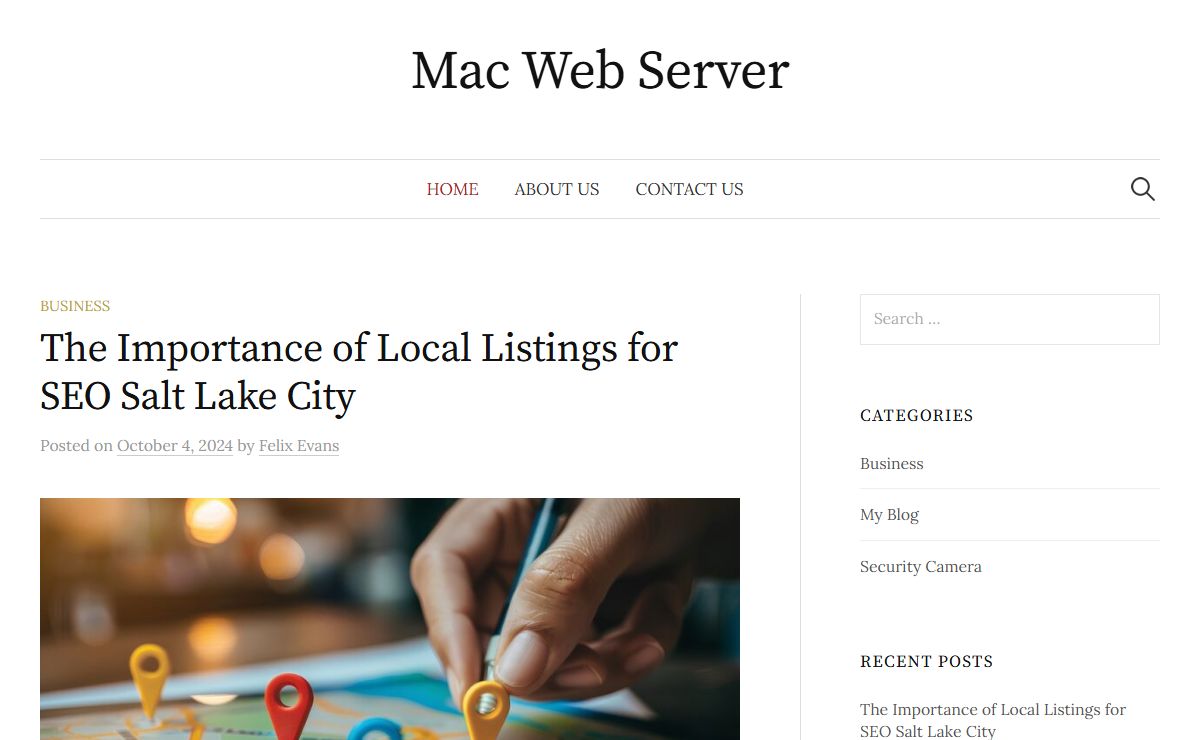 Mac Web Server -