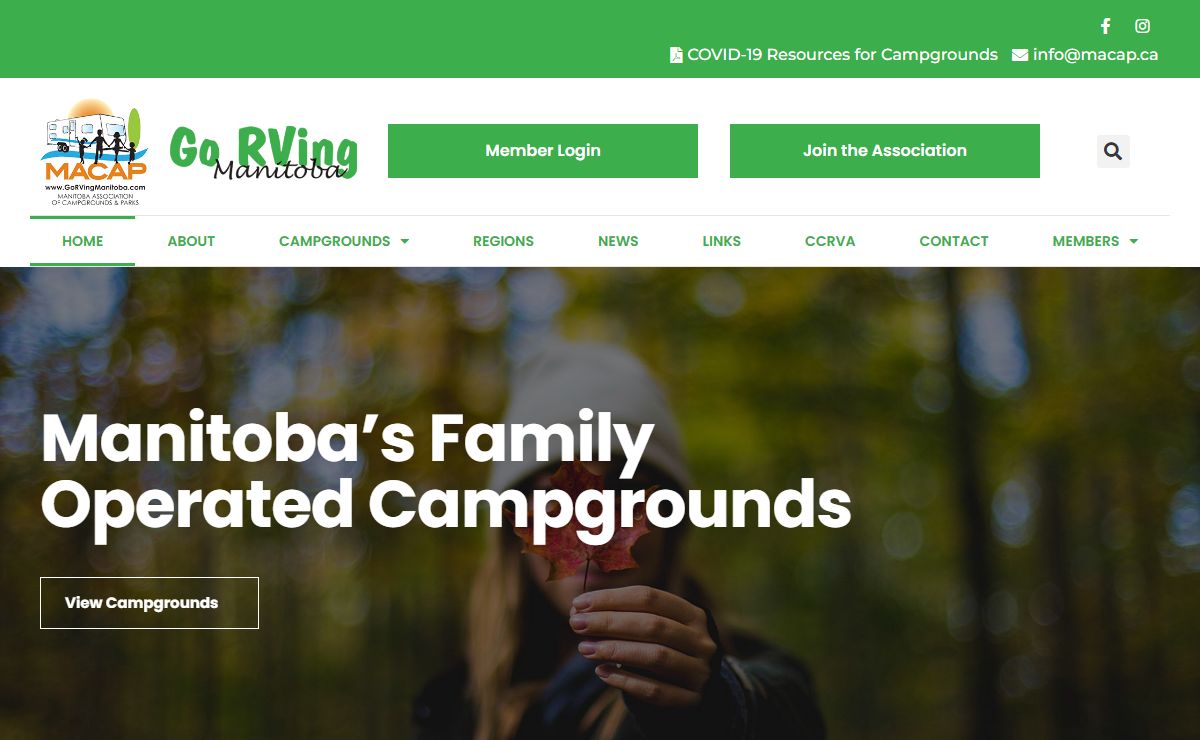 Manitoba Association of Campgrounds & Parks, Manitoba, Canada | MACAP