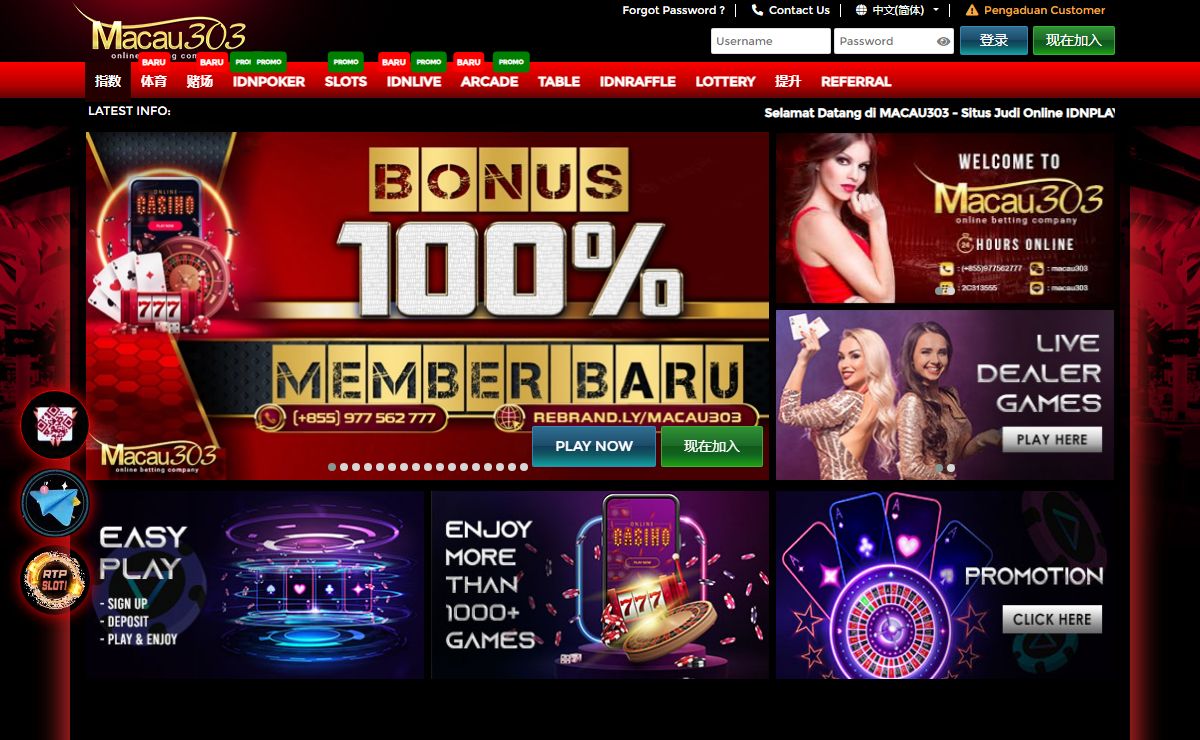 Macau303 - Situs Game IDN Online no.1 di Indonesia