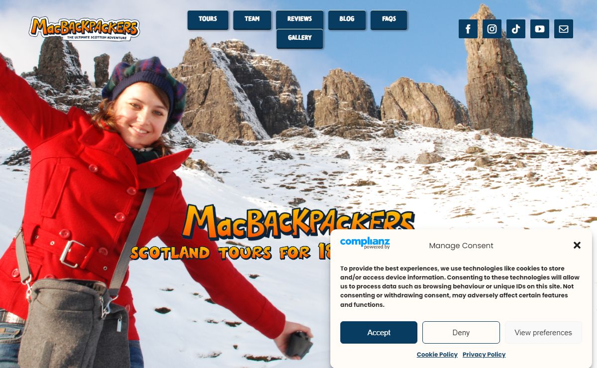 MacBackpackers - Unforgettable Scottish Adventures for 18-39s
